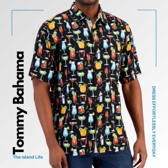 Tommy Bahama Other - TOMMY BAHAMA Men's Veracruz Cay All Nighter Short Sleeve Woven Shirt - M